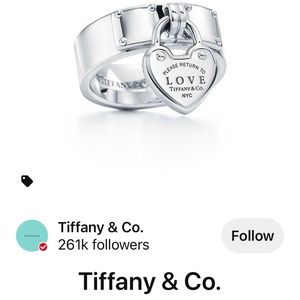 Tiffany & Co. Love Lock Ring in sterling silver
